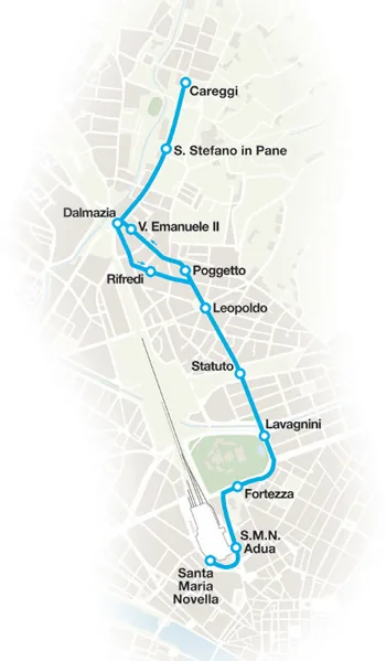 Tram della linea 3 della tramvia di Firenze